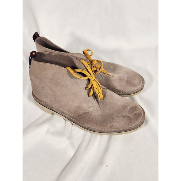 Clarks Desert Trek Mens Chukka Boot Suede Leather Comfort Luxe Neutral 10 - Picture 1 of 11